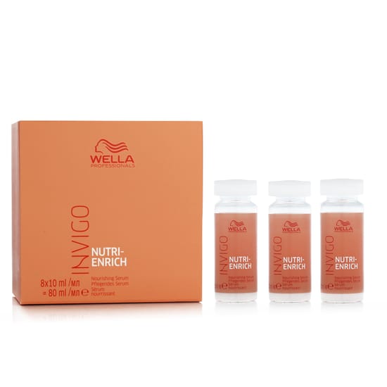 Wella Invigo Nutri Enrich maitinamojo plaukų serumo rinkinio pakuotė, 8 x 10 ml