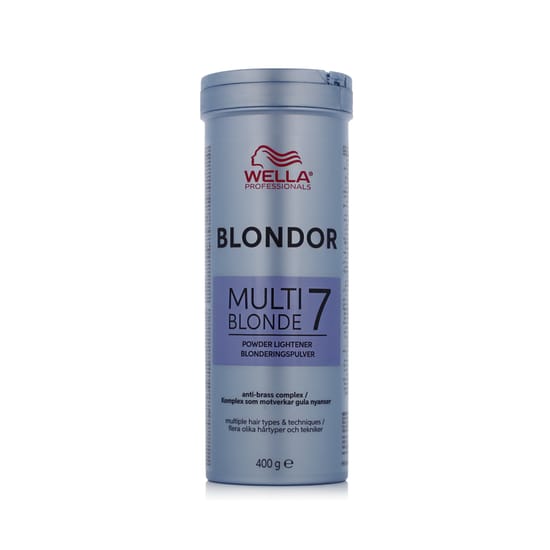 Wella Blondor Multi Blonde 7 powder lightener tub for hair bleaching