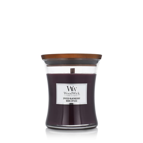 WoodWick Spiced Blackberry aromatinė žvakė „Hourglass“ formos inde