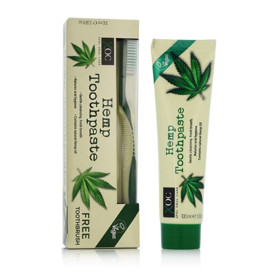 Xpel Oral Care Hemp Toothpaste and toothbrush set for daily brushing