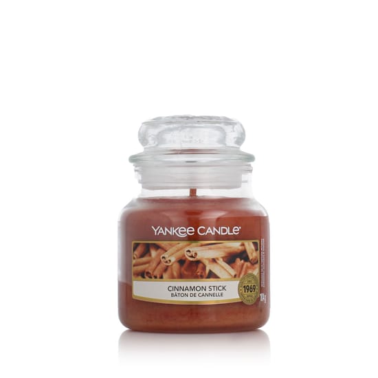 Yankee Candle Cinnamon Stick scented candle in its classic small jar