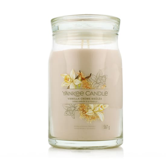 Yankee Candle Signature Crème Brûlée kvapioji žvakė produkto nuotraukoje
