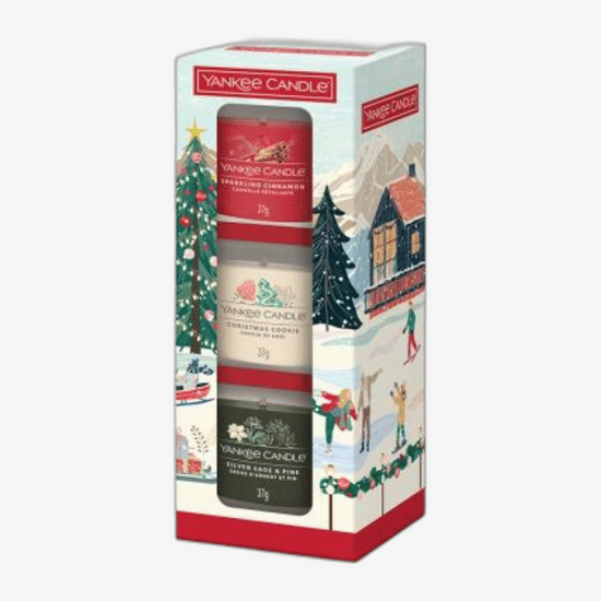 Yankee Candle 3 Mini Filled Votive Christmas Classics Set