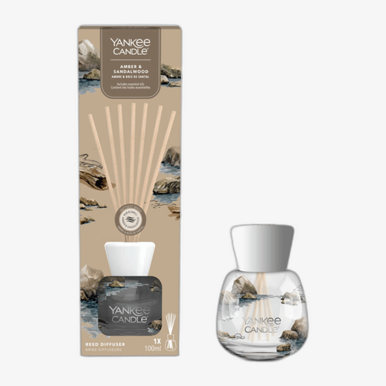 Yankee Candle Signature Amber & Sandalwood — тростниковый диффузор для дома