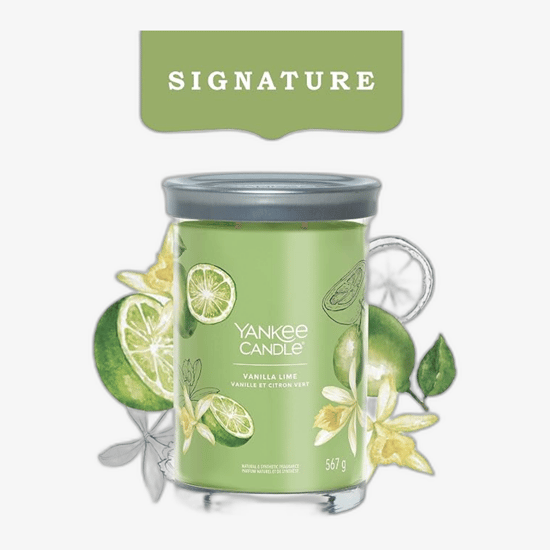 Yankee Candle Signature Tumbler Scented Candle Vanilla Lime