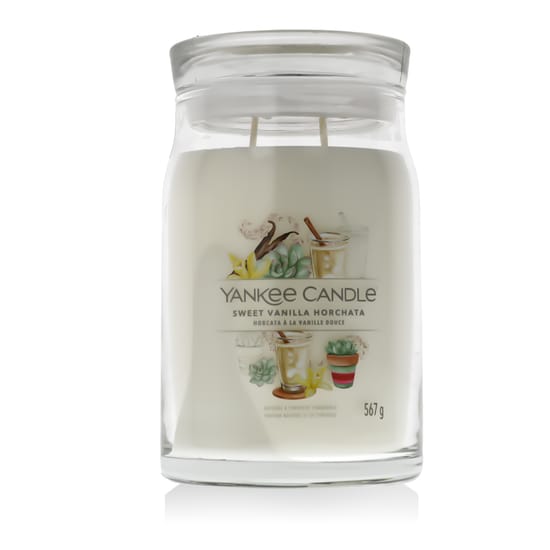 Yankee Candle Signature Sweet Vanilla Horchata kvapioji žvakė, 567 g