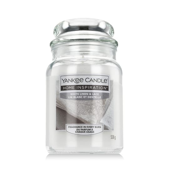 Yankee Candle Home Inspiration® žvakė „White Linen & Lace“ 538 ml