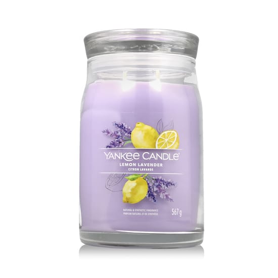 Ароматическая свеча Yankee Candle Lemon Lavender с ароматом лимона и лаванды