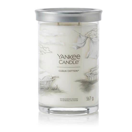 Yankee Candle Signature Tumbler Scented Candle Clean Cotton