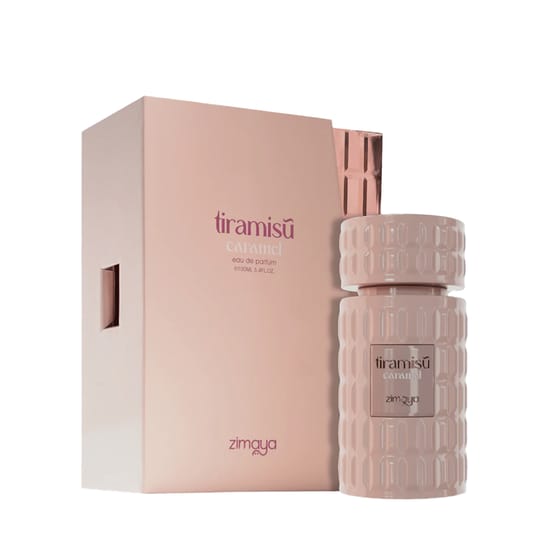 Bottle of Zimaya Tiramisu Caramel EDP unisex perfume
