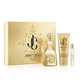 Jimmy Choo I Want Choo Le Parfum fragrance set with full-size, mini parfum and body lotion