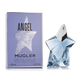 Mugler Angel EDP kvepalų flakonas su saldžiu, amberiniu aromatu