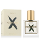 Nishane Hacivat X EP bottle, a unisex perfume with fresh woody character